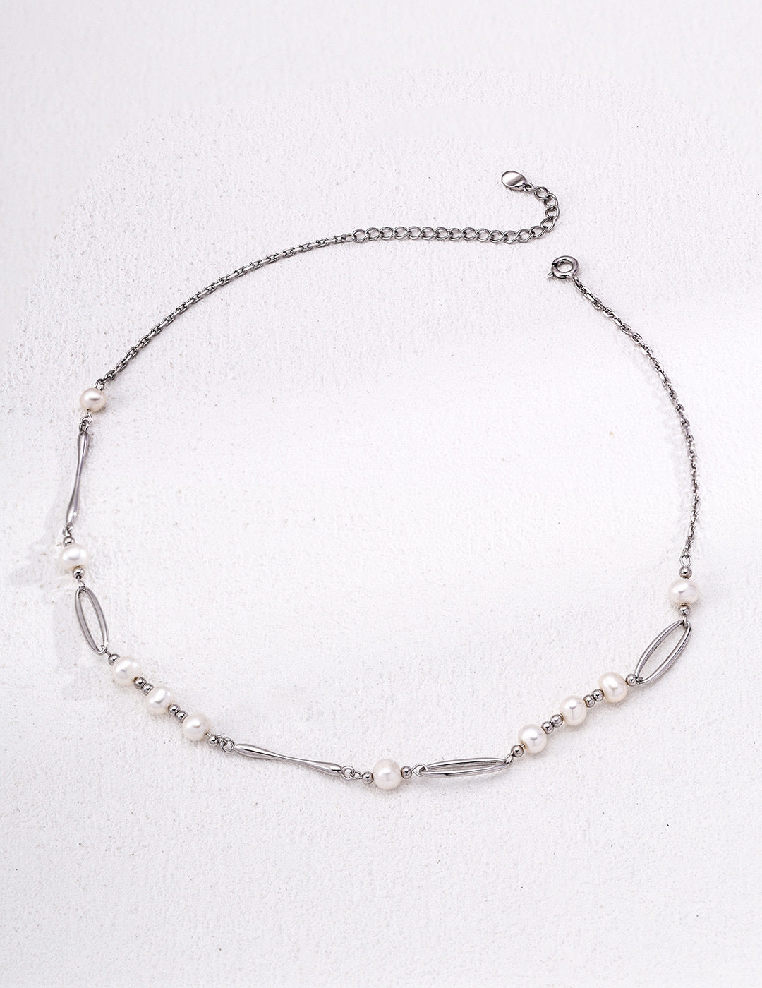 S925 Silver Design Natural Pearl Necklace