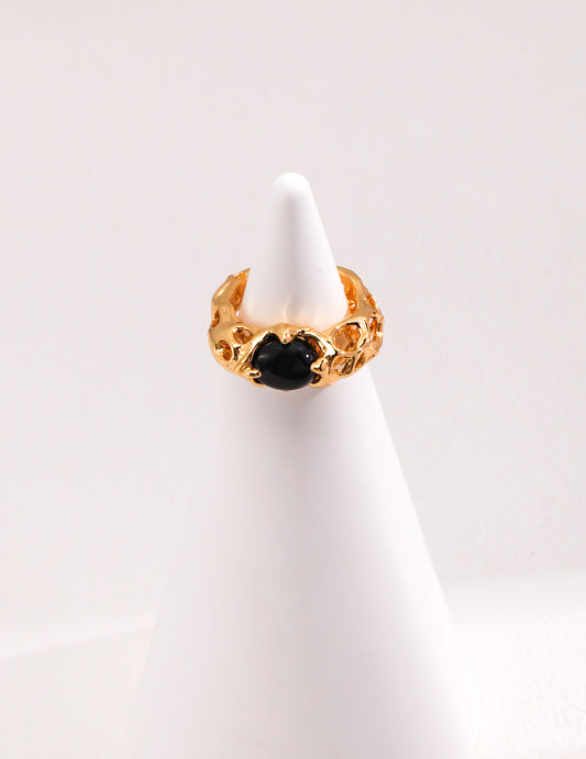 Sterling Silver Onyx Ring