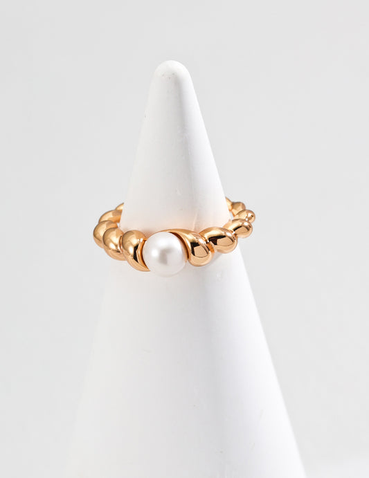 S925 Silver Natural Pearl Ring